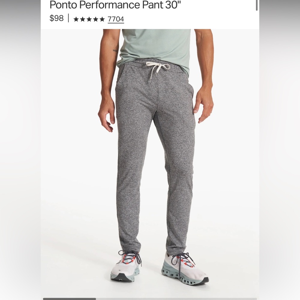 Vuori Men's Heather khaki Joggers
